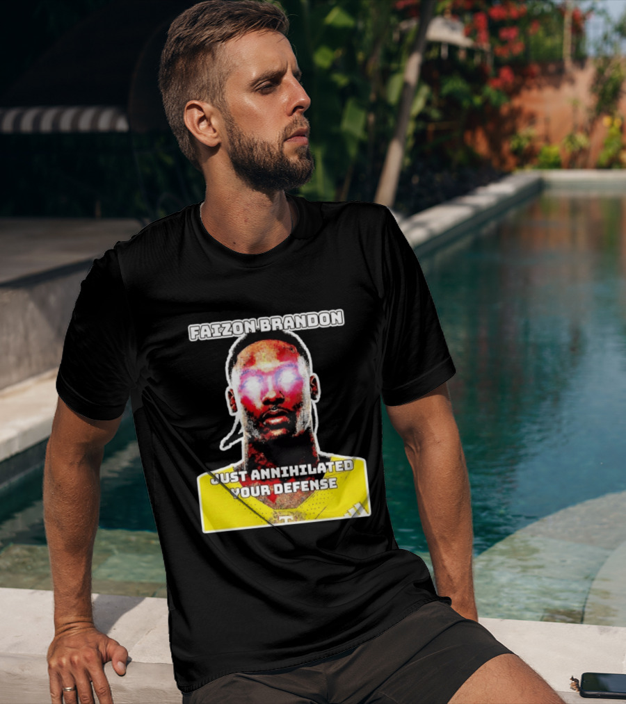 Faizon Brandon Just Annihilated Your Defense Glowing Eyes Football Player T-Shirt