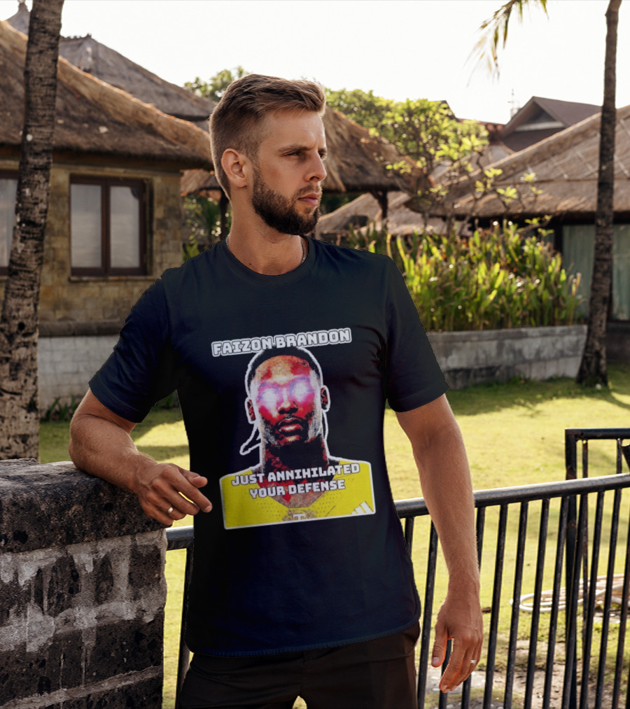 Faizon Brandon Just Annihilated Your Defense Glowing Eyes Football Player T-Shirt