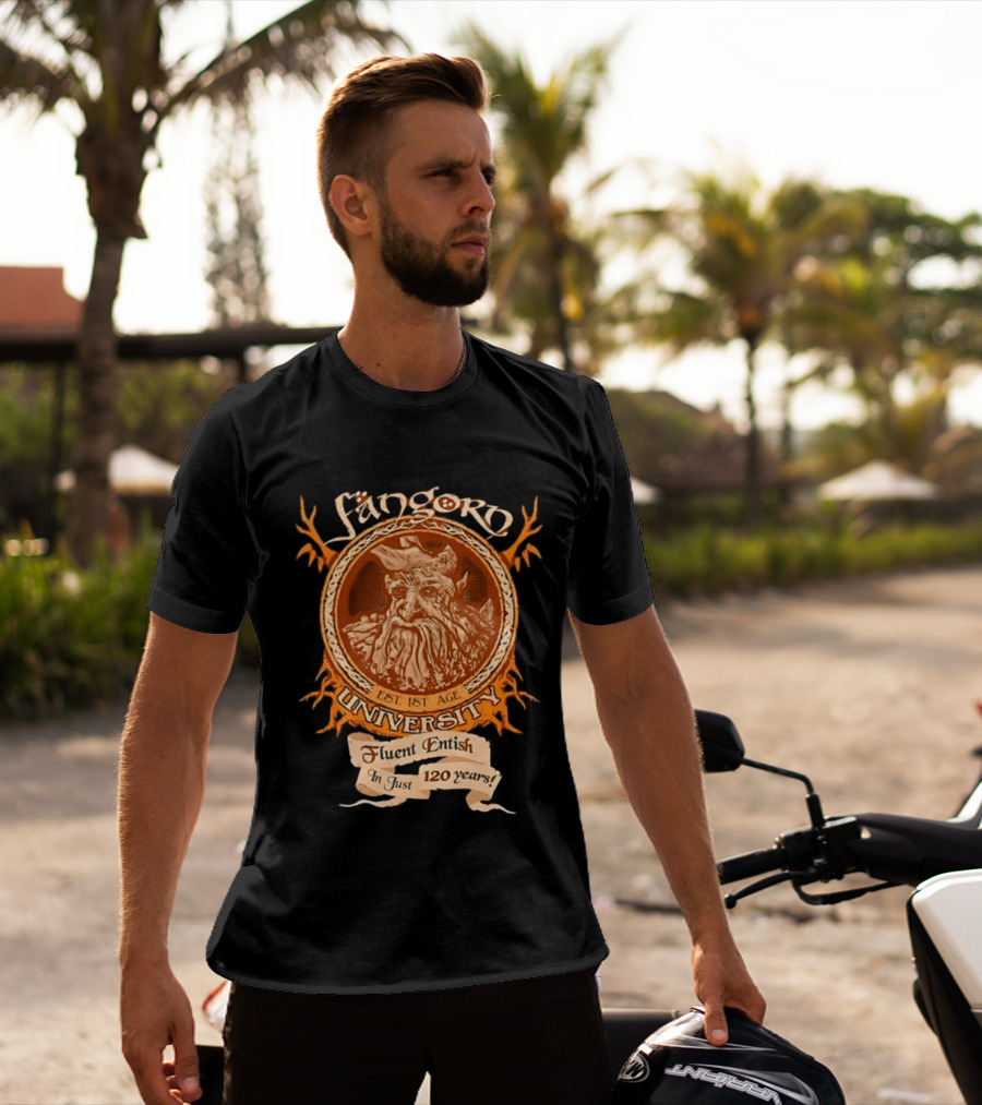 Fangorn University Est 1st Age Fluent Entish 120 Years Tree T-Shirt