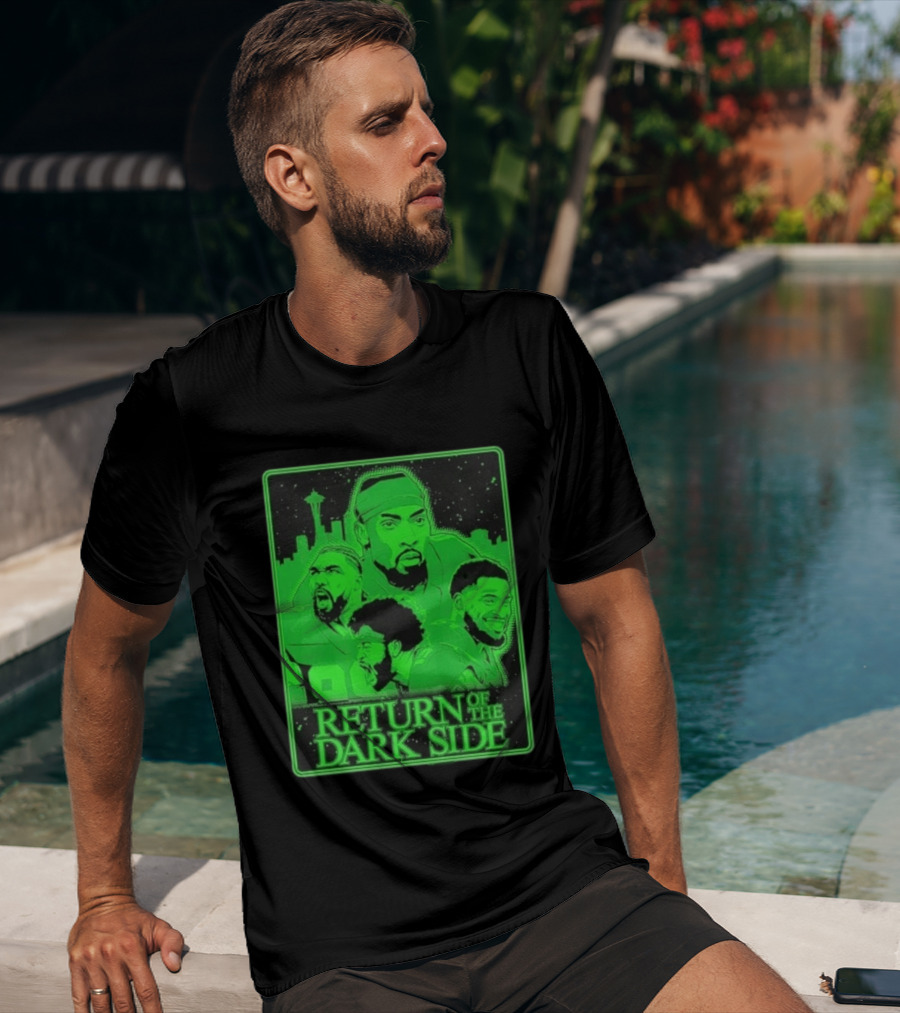 Seattle Seahawks Return Of The Dark Side Skyline Players Green Sports T-Shirt
