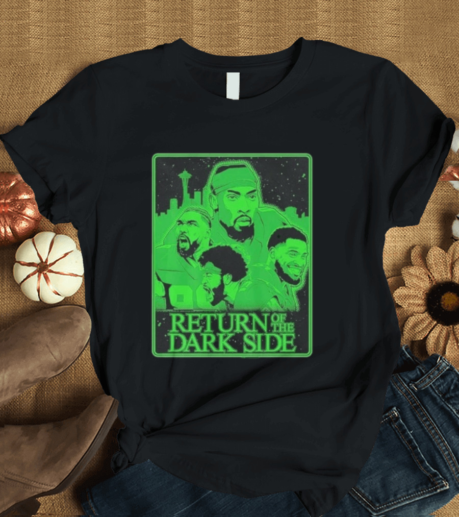 Seattle Seahawks Return Of The Dark Side Skyline Players Green Sports T-Shirt