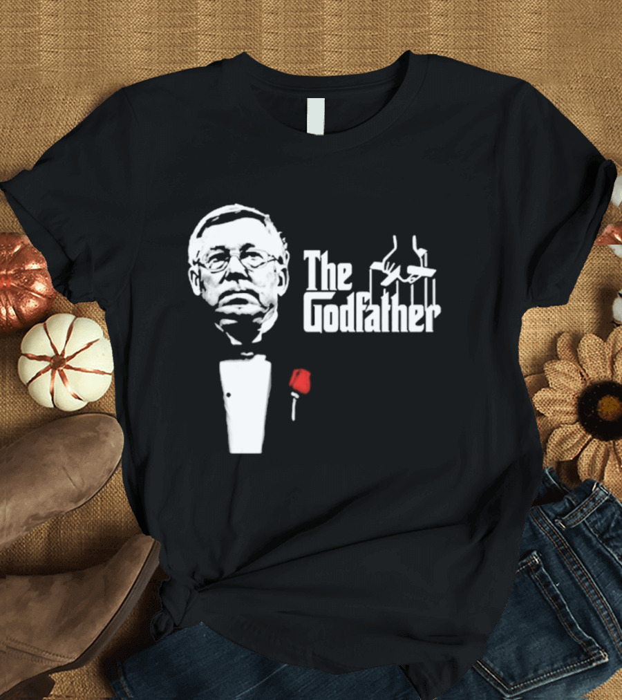 Sir Alex Ferguson The Godfather Tribute With Red Rose T-Shirt
