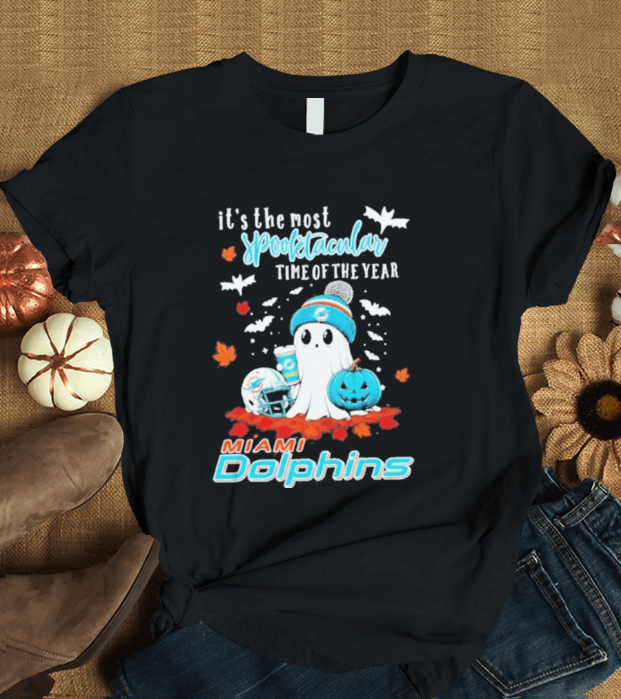 Miami Dolphins Halloween 2026 Most Spooktacular Time Of The Year T-Shirt