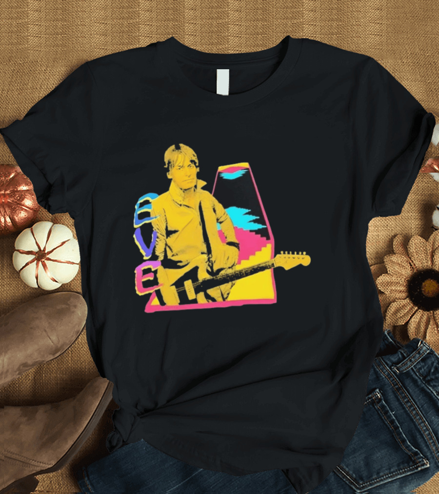 Steve Perry 80s Rock Vibes Retro Guitar T-Shirt