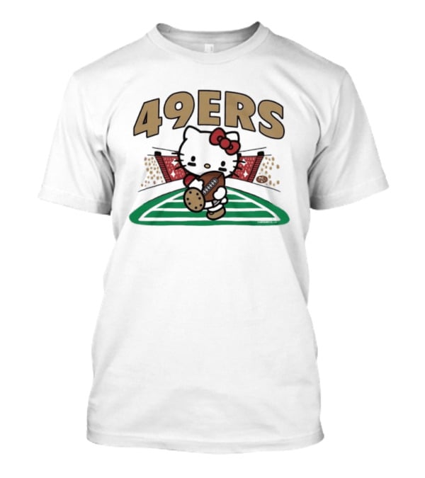 Hello Kitty 49ers Football San Francisco Fan Gear T-Shirt