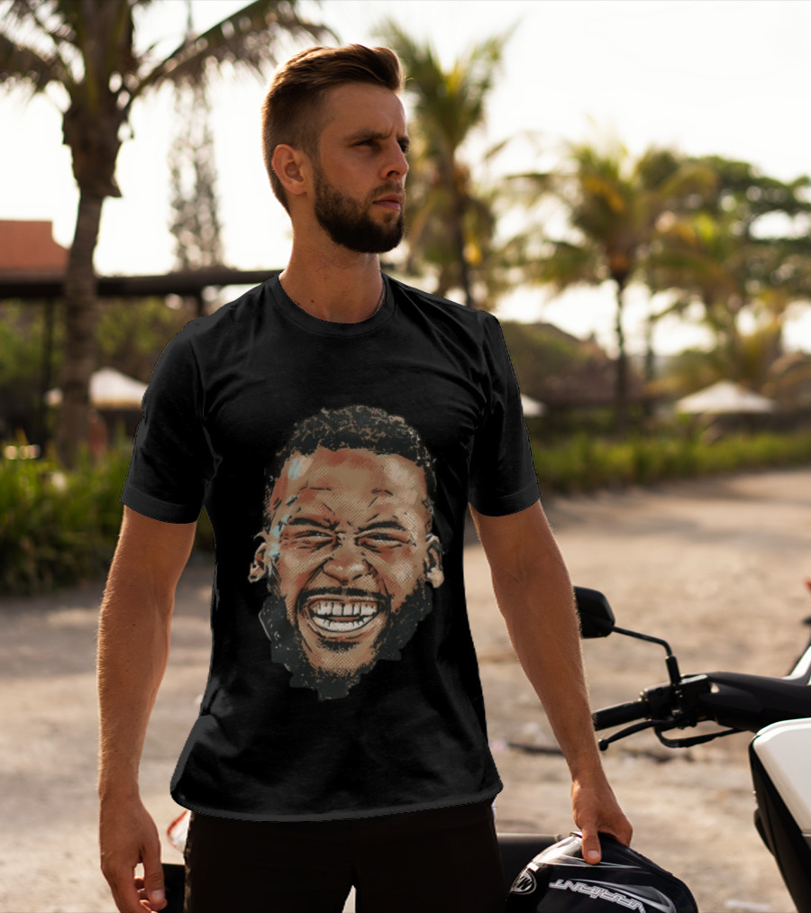 Aaron Donald 99 Halftone Stylized Caricature T-Shirt