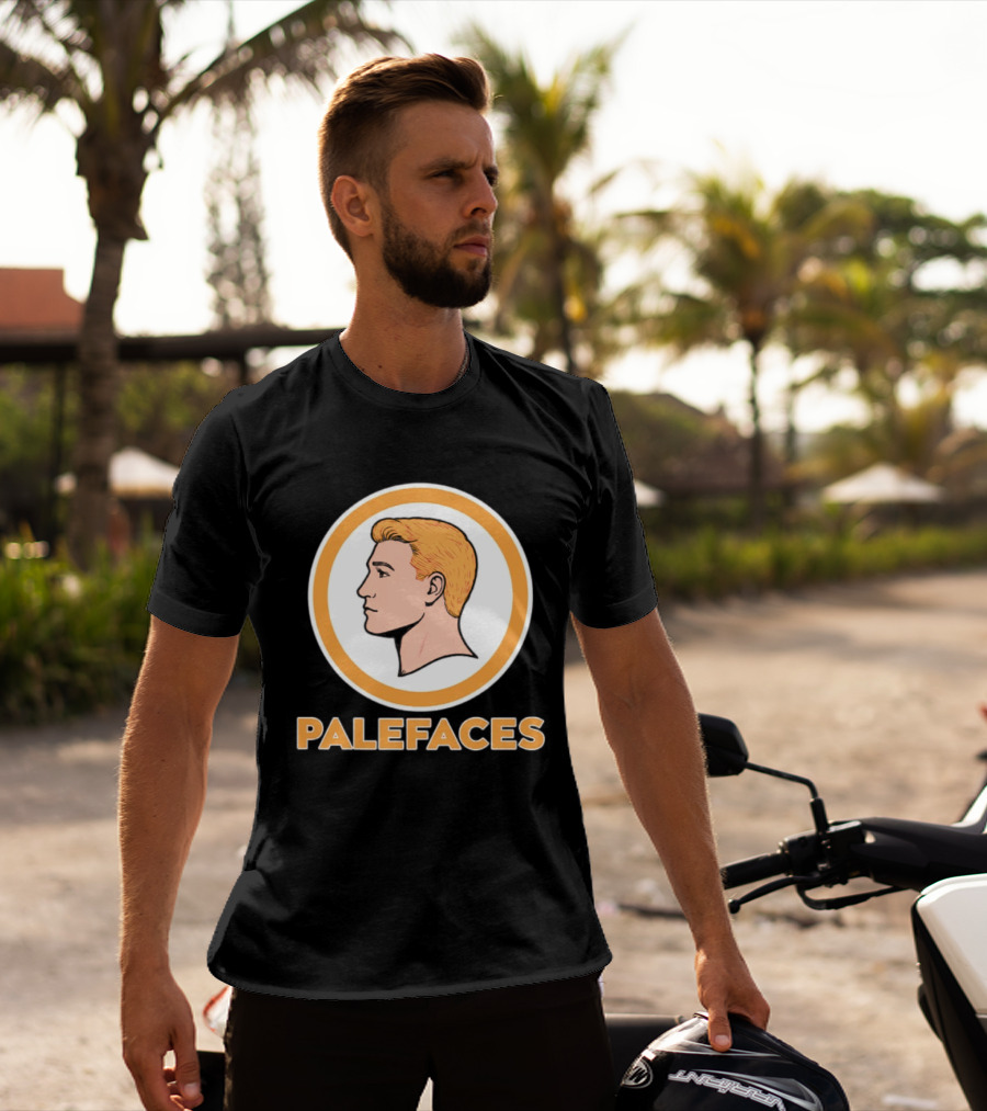 Caucasians Palefaces Orange Circle T-Shirt