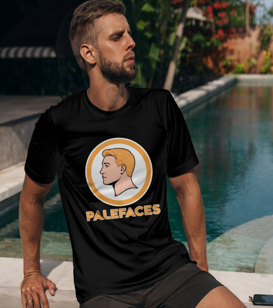 Caucasians Palefaces Orange Circle T-Shirt