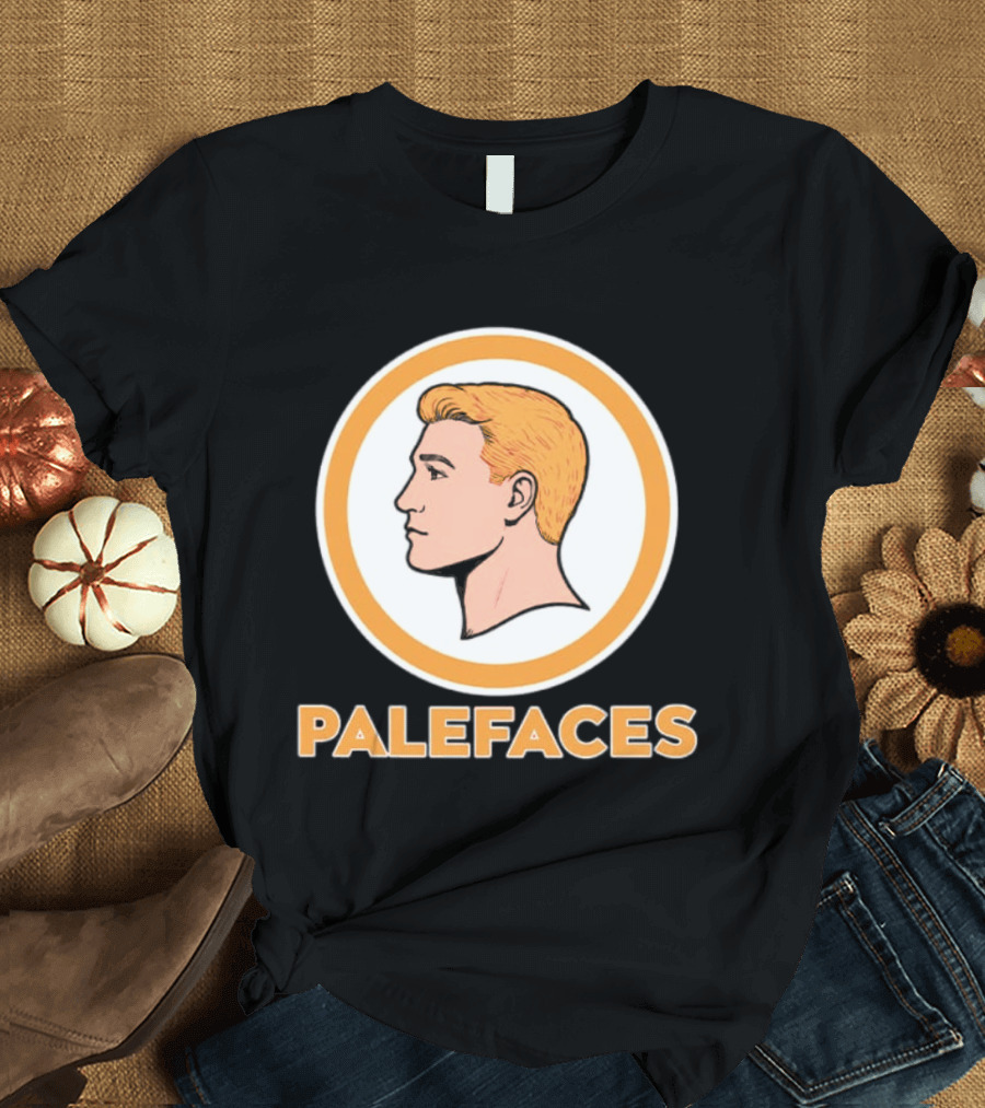 Caucasians Palefaces Orange Circle T-Shirt