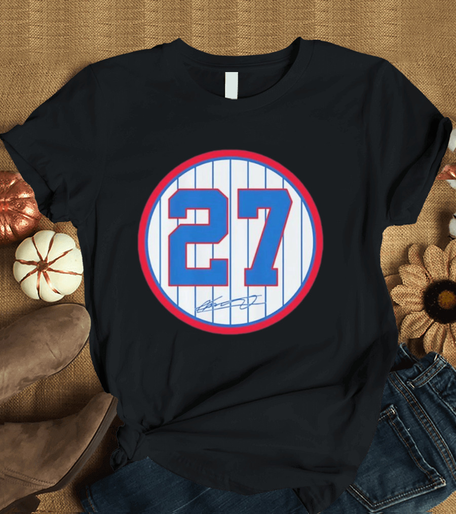 Vladimir Guerrero Number 27 Montreal Expos Team Signed Jersey Patch T-Shirt