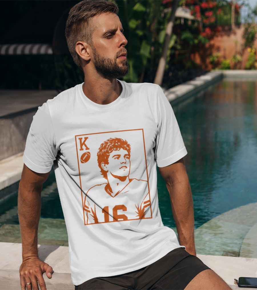 Arch Manning KO Football Card 16 T-Shirt