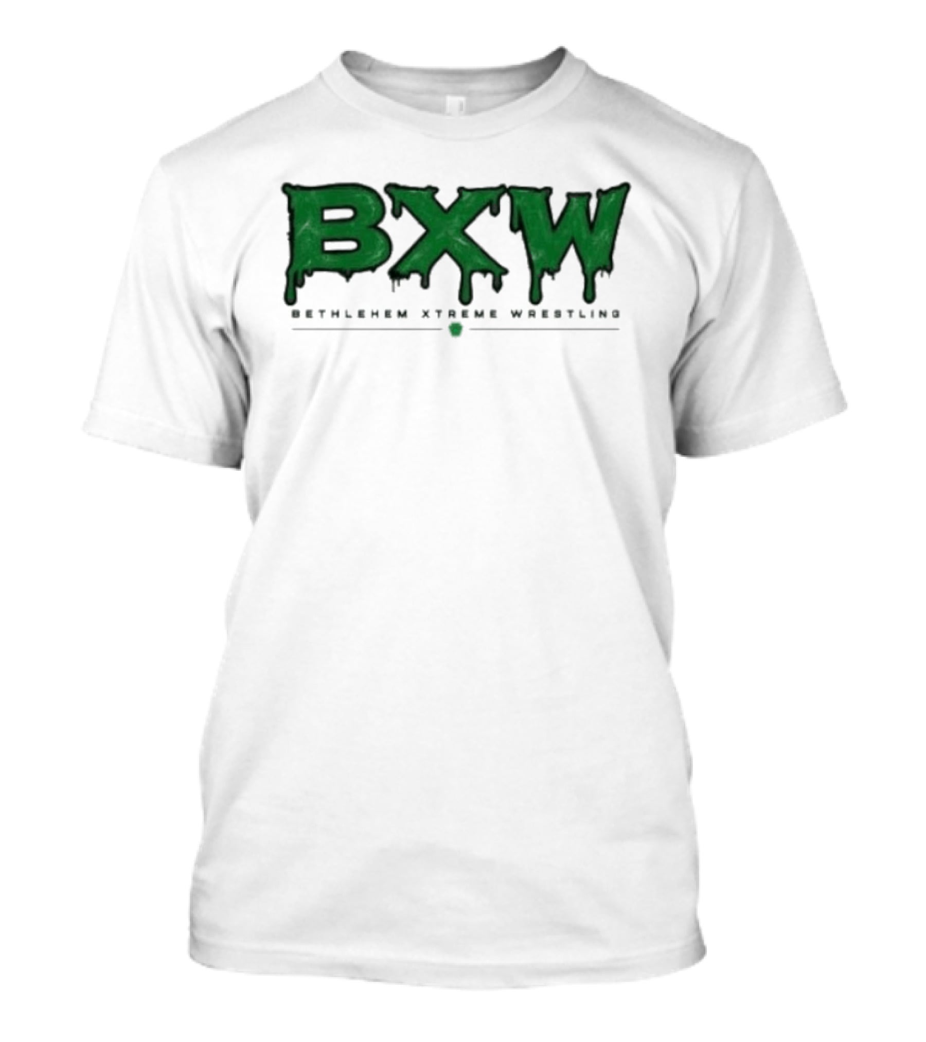 Bethlehem Xtreme Wrestling BXW Dripping Green Letters T-Shirt