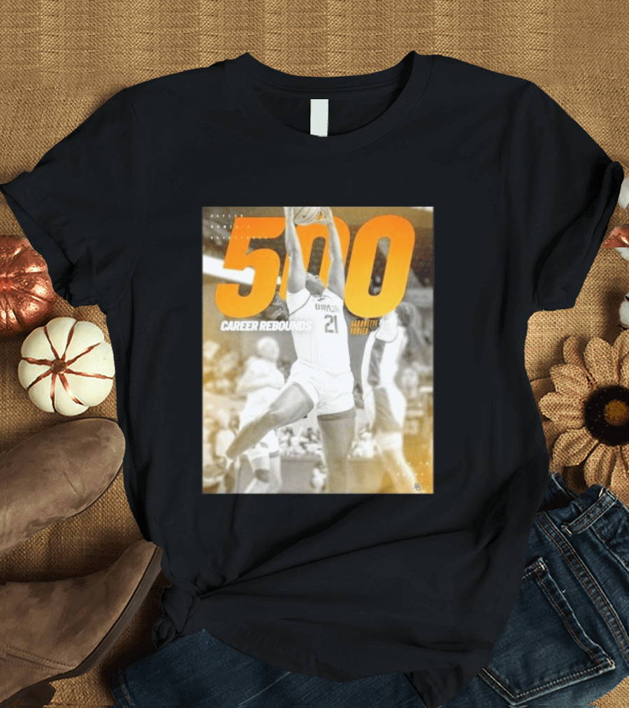 Baylor Bears Aaronette Vonleh 500 Career Rebounds T-Shirt