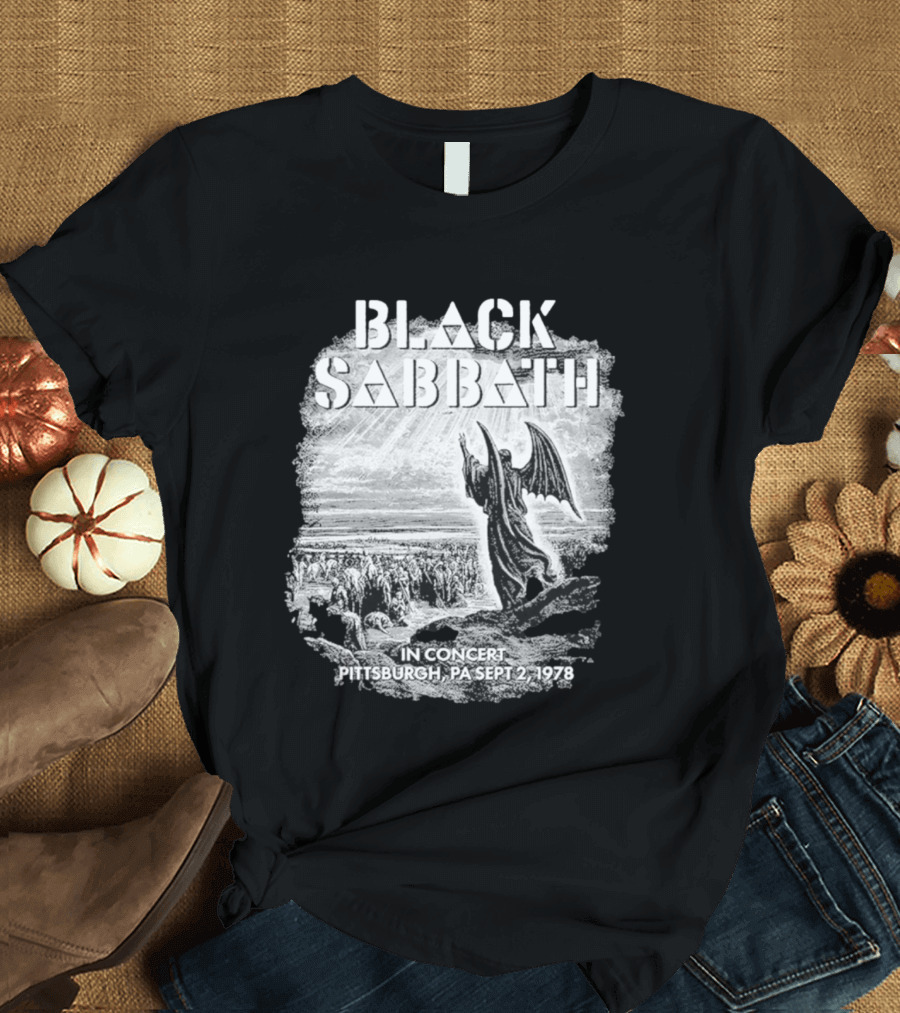 Black Sabbath In Concert Pittsburgh Pa Sept 2 1978 T-Shirt