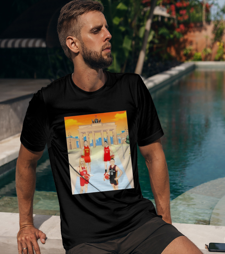 China 15 Espana 10 Hungary 14 Deutschland 13 Basketball Players Berlin T-Shirt