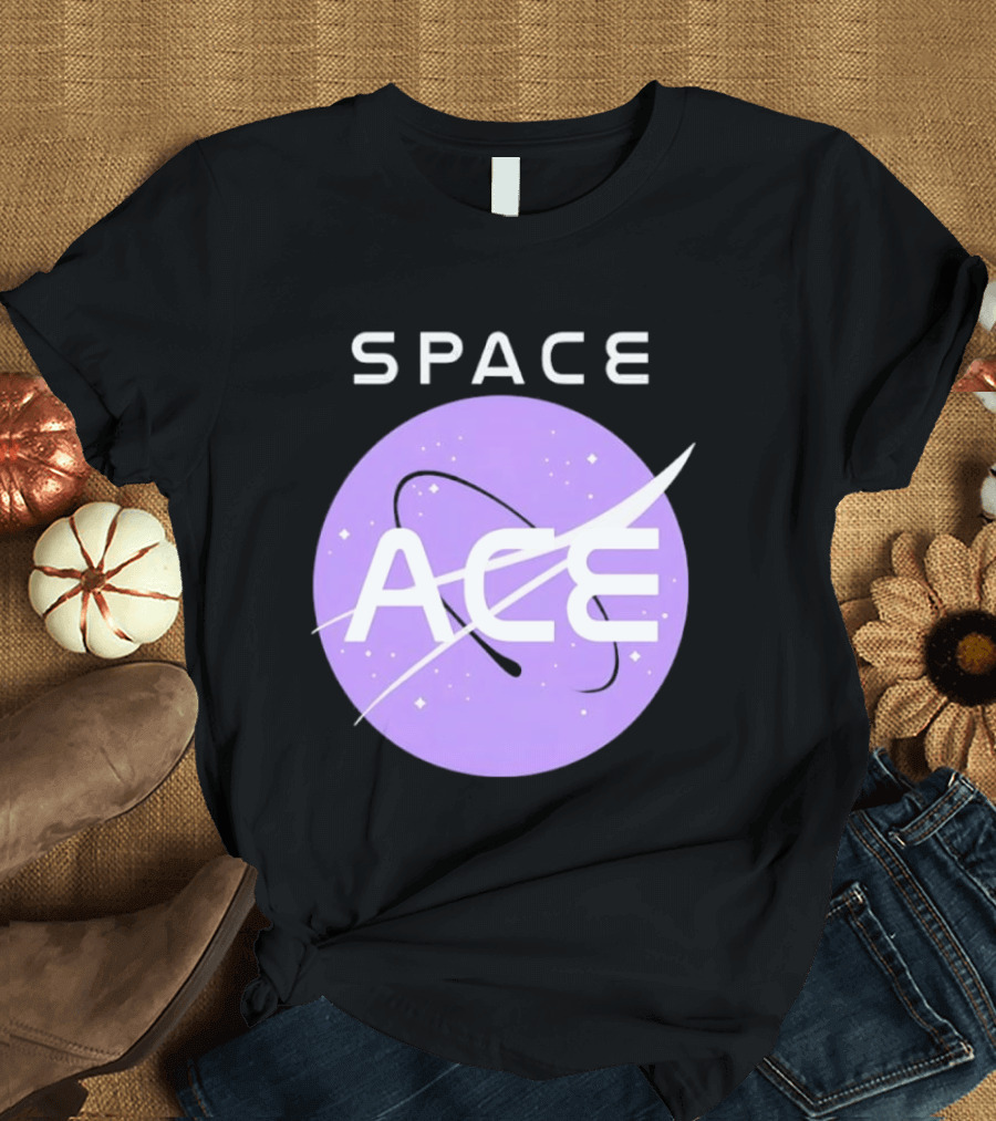 Space Ace NASA Astronomy Galaxy Iconic Insignia T-Shirt