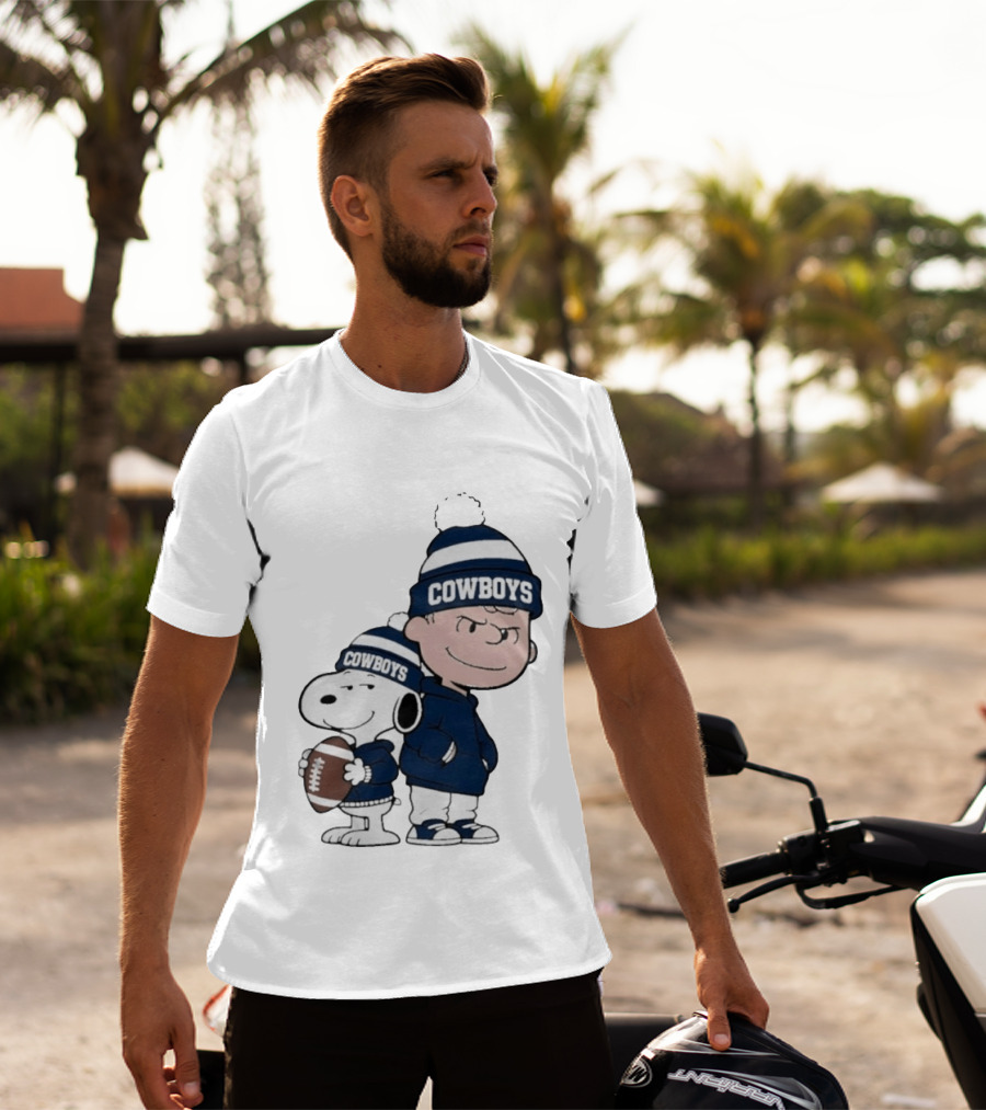 Snoopy Charlie Cowboys Football Fan T-Shirt