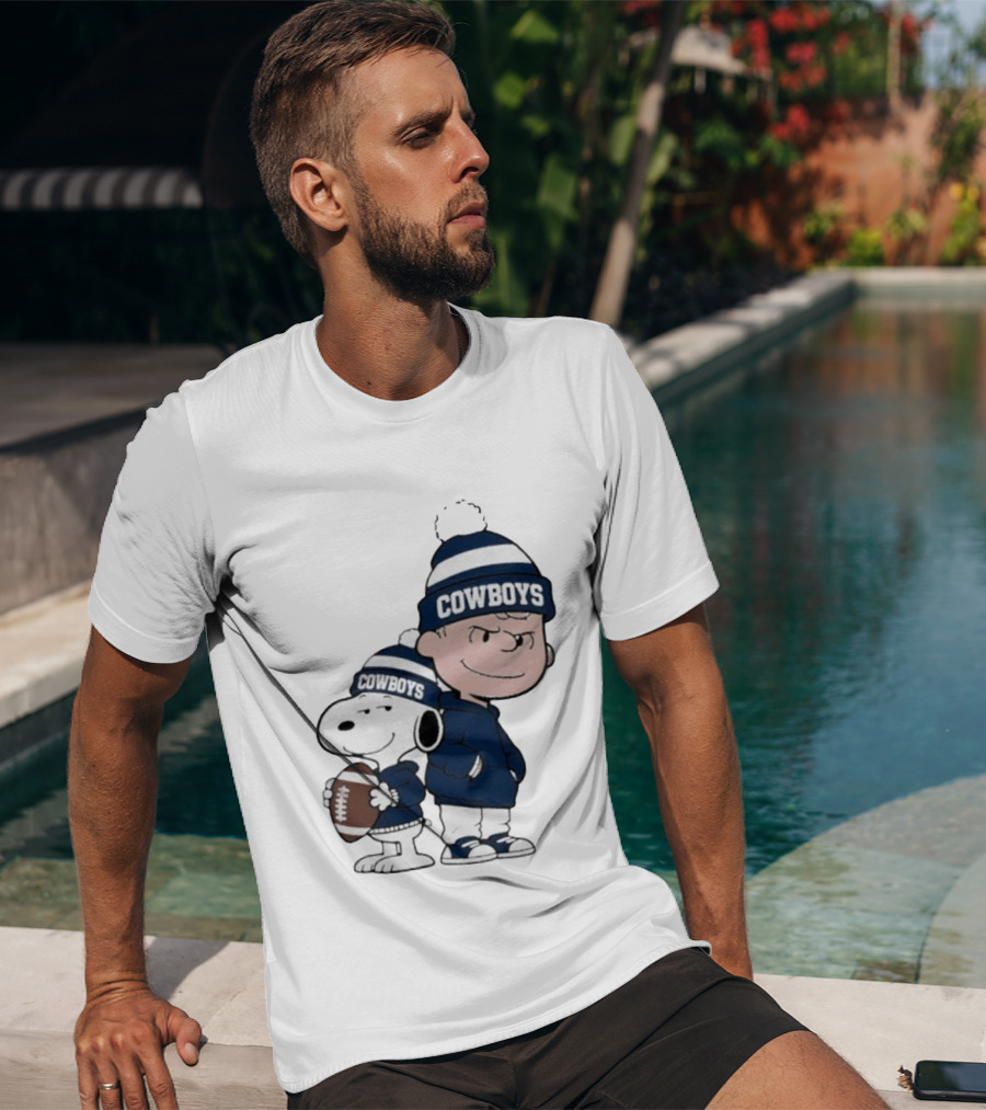 Snoopy Charlie Cowboys Football Fan T-Shirt
