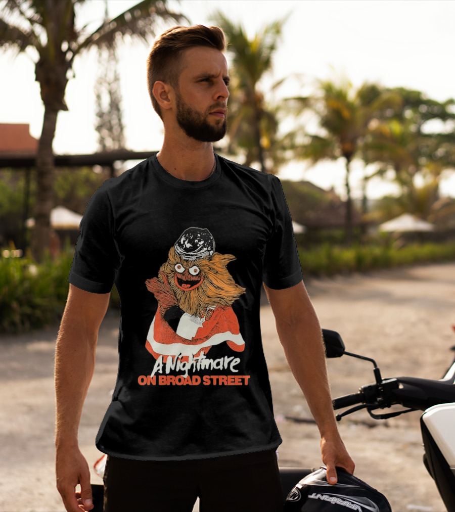 Philadelphia Flyers Gritty A Nightmare On Broad Street T-Shirt