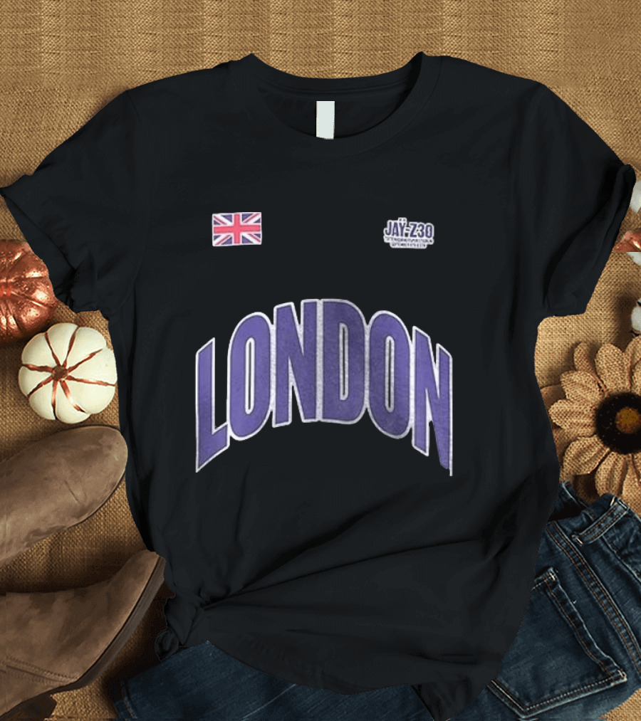 Jay Z London Pop Up Tottenham Hotspur Stadium Name And Number With Union Jack Flag T-Shirt