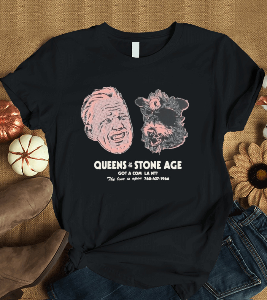 Queens Of The Stone Age Got A Compl La Nv The Line Is Open 760 437 1966 T-Shirt