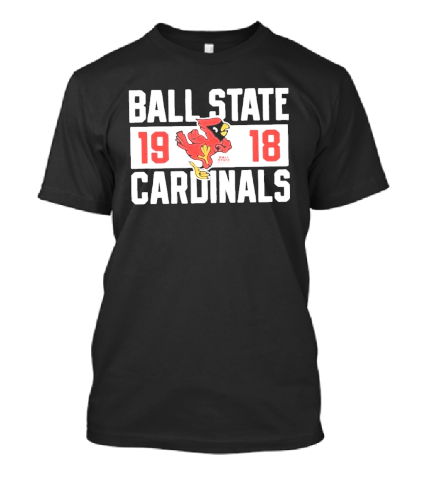 Ball State Cardinals 1918 Vintage Logo Red Cardinal Football Team T-Shirt