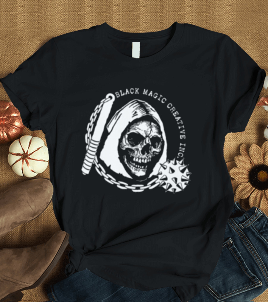 Black Magic Creative Inc Skull And Chain T-Shirt