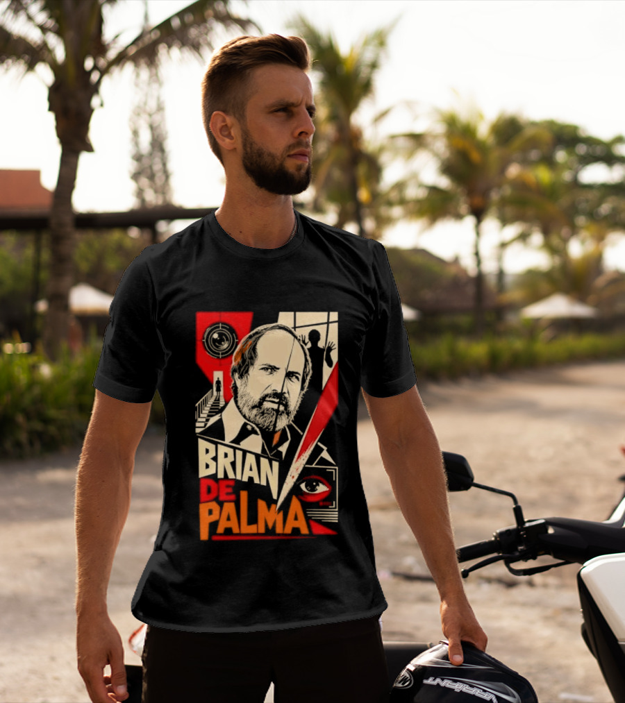 Brian De Palma Cinematic Visionary Red Eye Montages T-Shirt