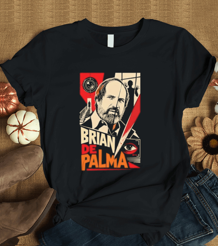 Brian De Palma Cinematic Visionary Red Eye Montages T-Shirt