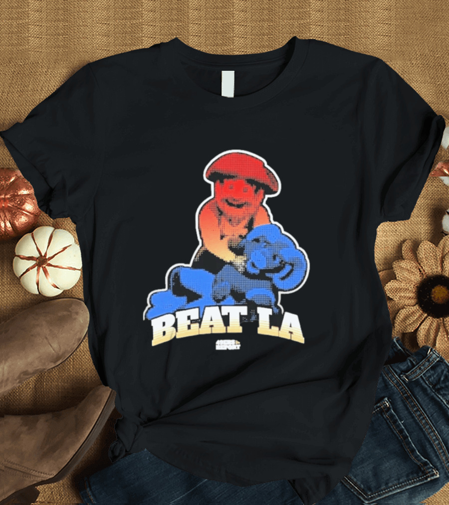 San Francisco 49ers Beat LA Rams Retro Style Football Rivalry T-Shirt