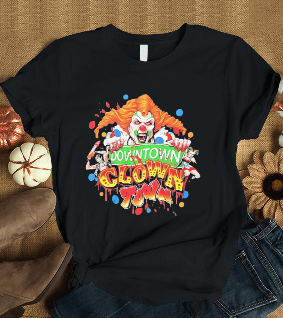 Downtown Clown Town Joker Harley T-Shirt