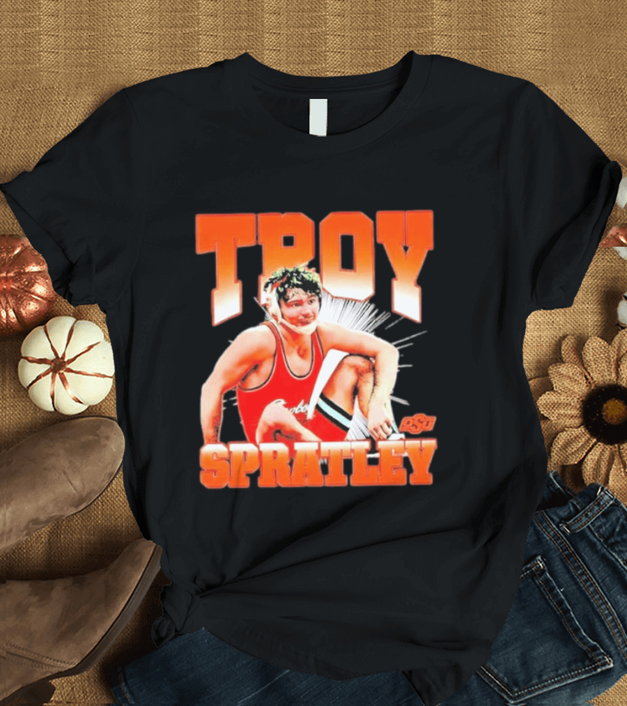 Troy Spratley OSU Oklahoma State Wrestling Player T-Shirt