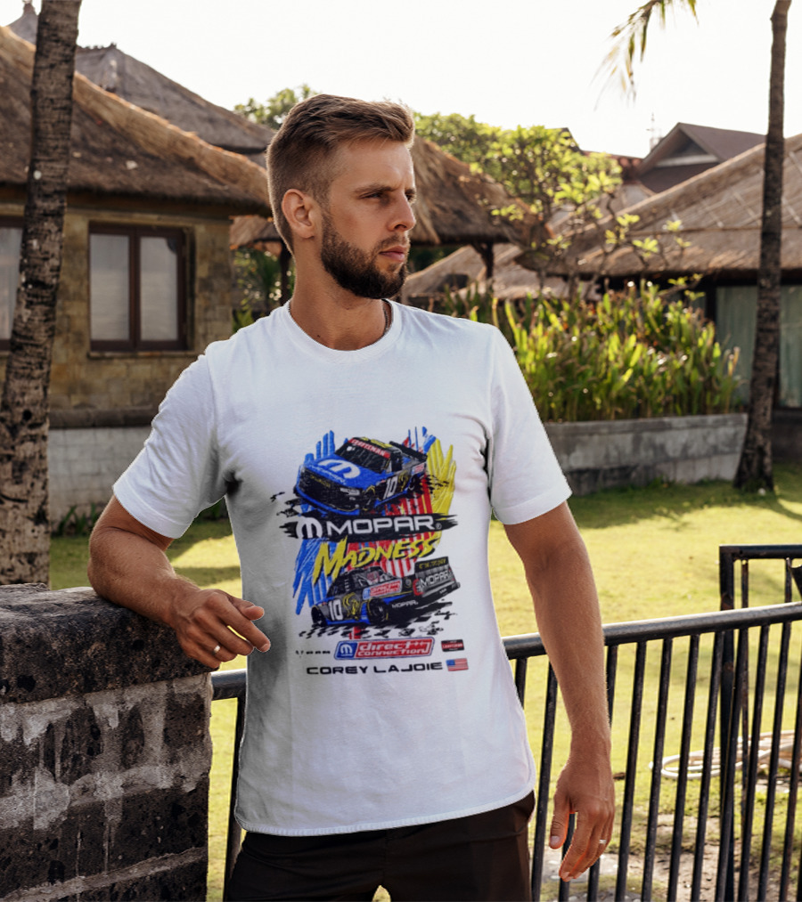 Kaulig Racing Corey LaJoie Mopar Madness 10 Direct Connection NASCAR 2023 T-Shirt