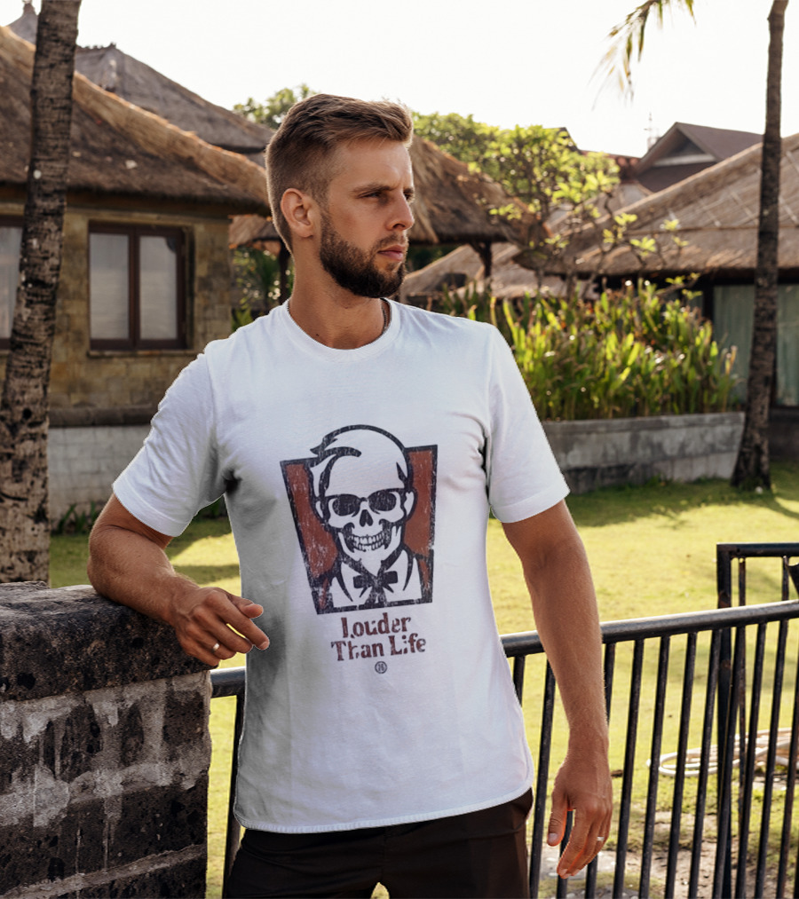 Louder Than Life Skull Colonel KFC T-Shirt