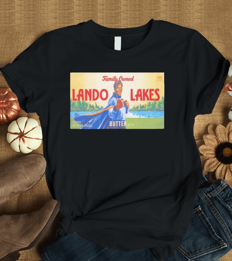 Family Owned Lando Lakes Butter Star Wars Mashup T-Shirt
