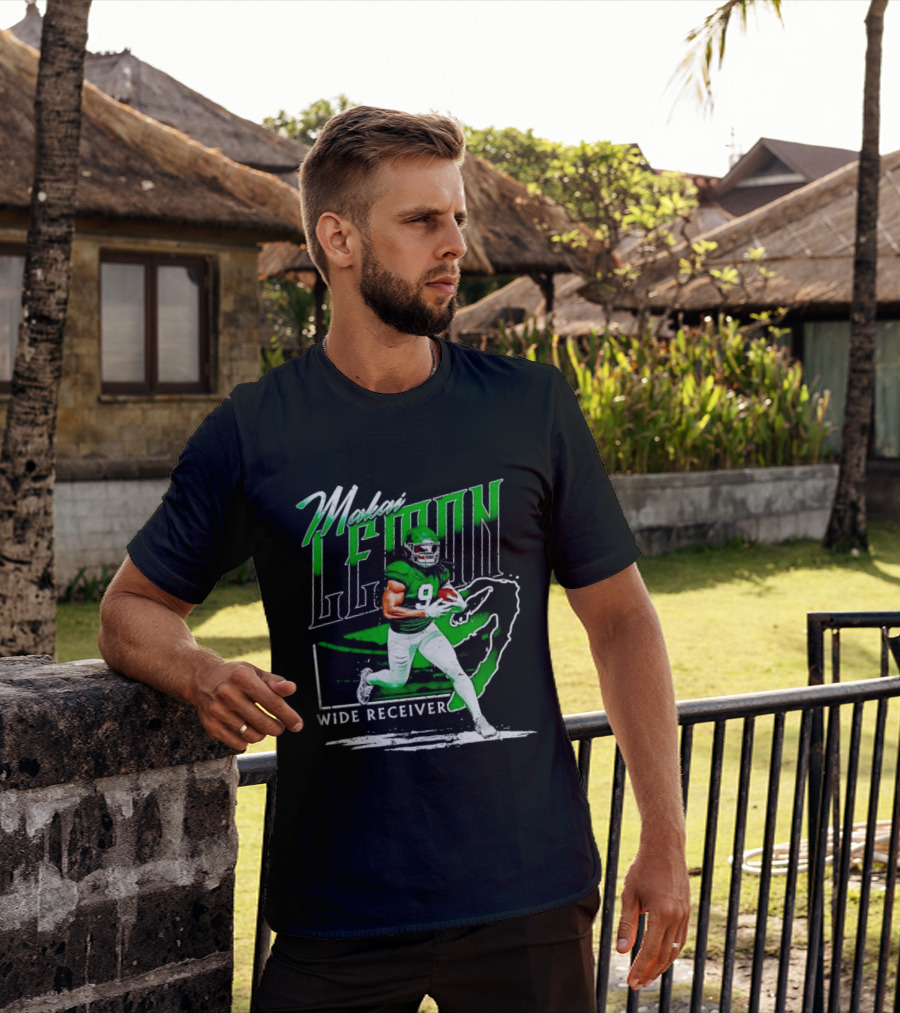 Makai Lemon New York Jets Wide Receiver 9 Football T-Shirt