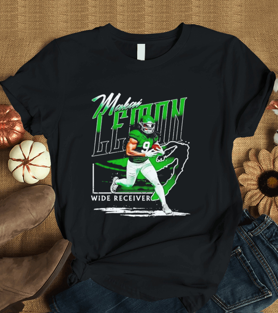 Makai Lemon New York Jets Wide Receiver 9 Football T-Shirt