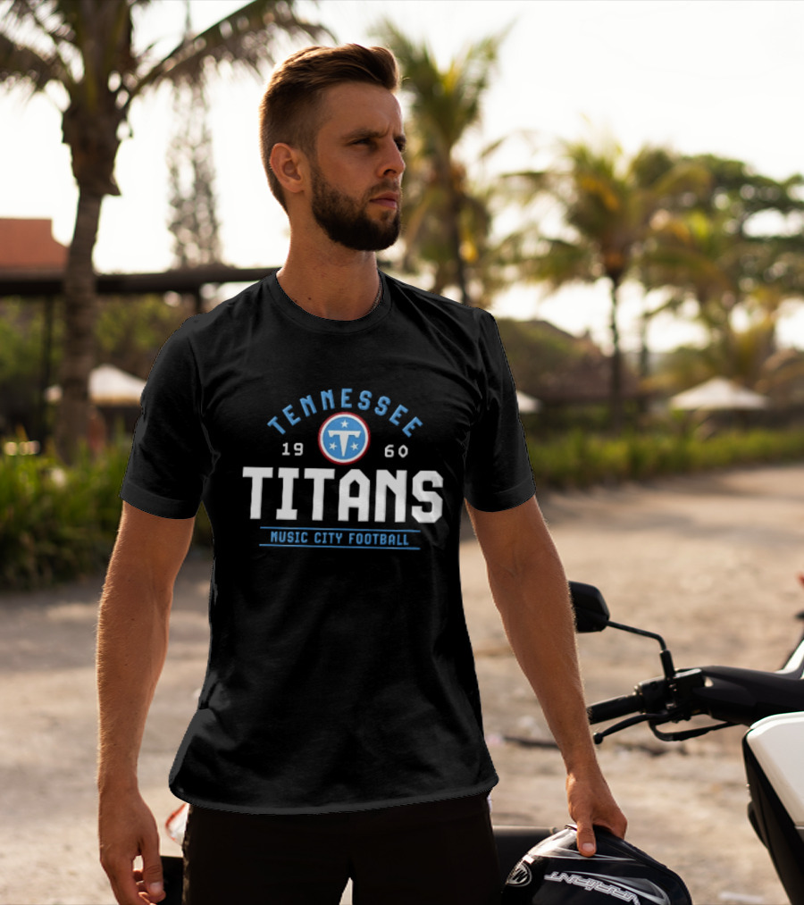 Tennessee Titans 1960 Music City Football Three Stars T-Shirt