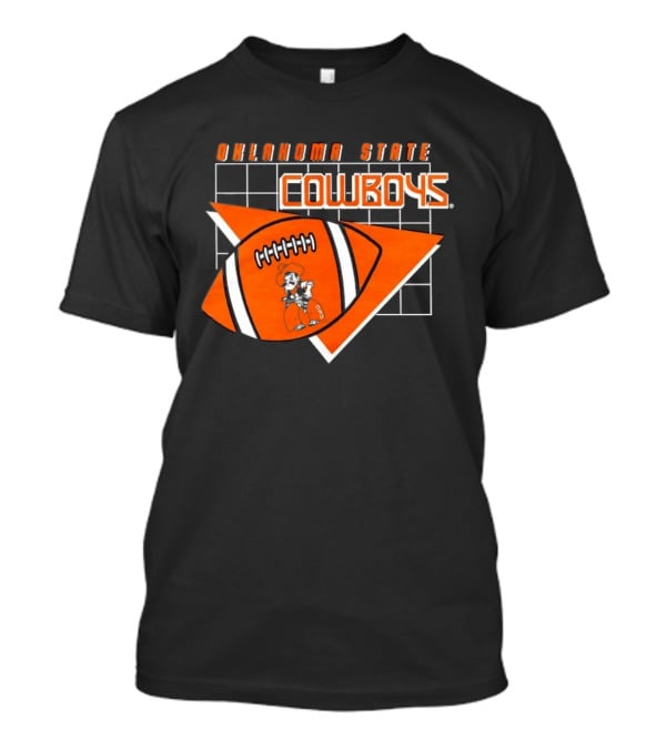 Oklahoma State Cowboys Football Team Emblem With Football T-Shirt