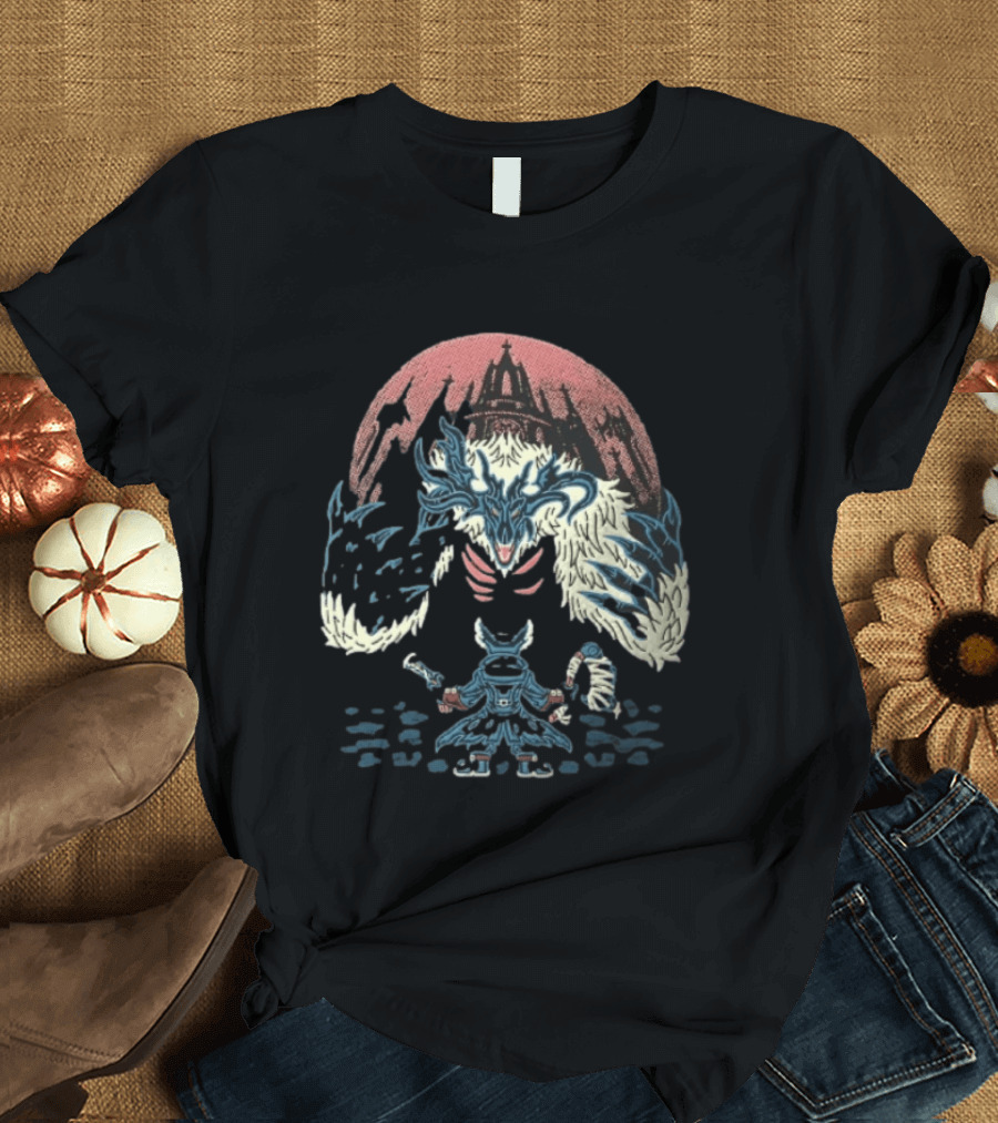 Vicar Amelia Hunter Confronts Beast At Gothic Cathedral T-Shirt