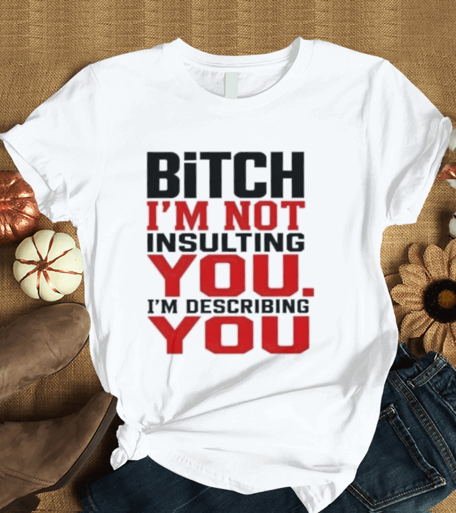 Bitch I'm Not Insulting You I'm Describing You T-Shirt