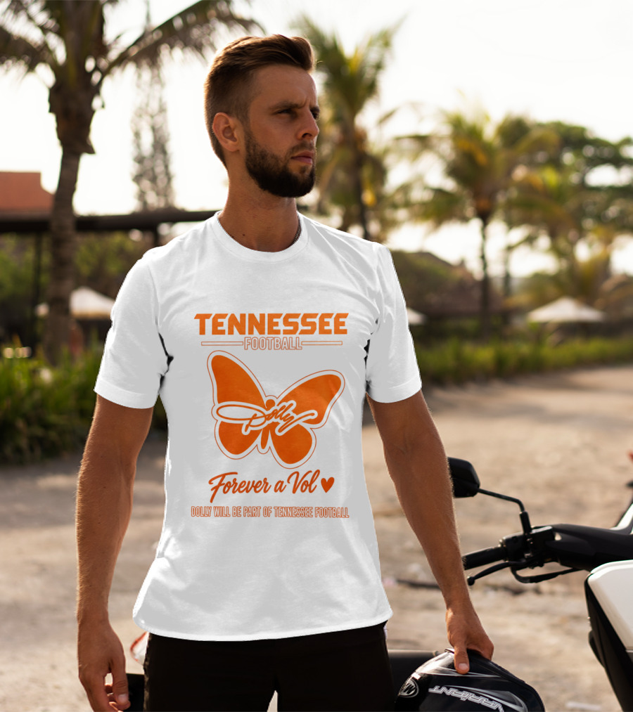 Tennessee Football Dolly Parton Forever A Vol Butterfly T-Shirt