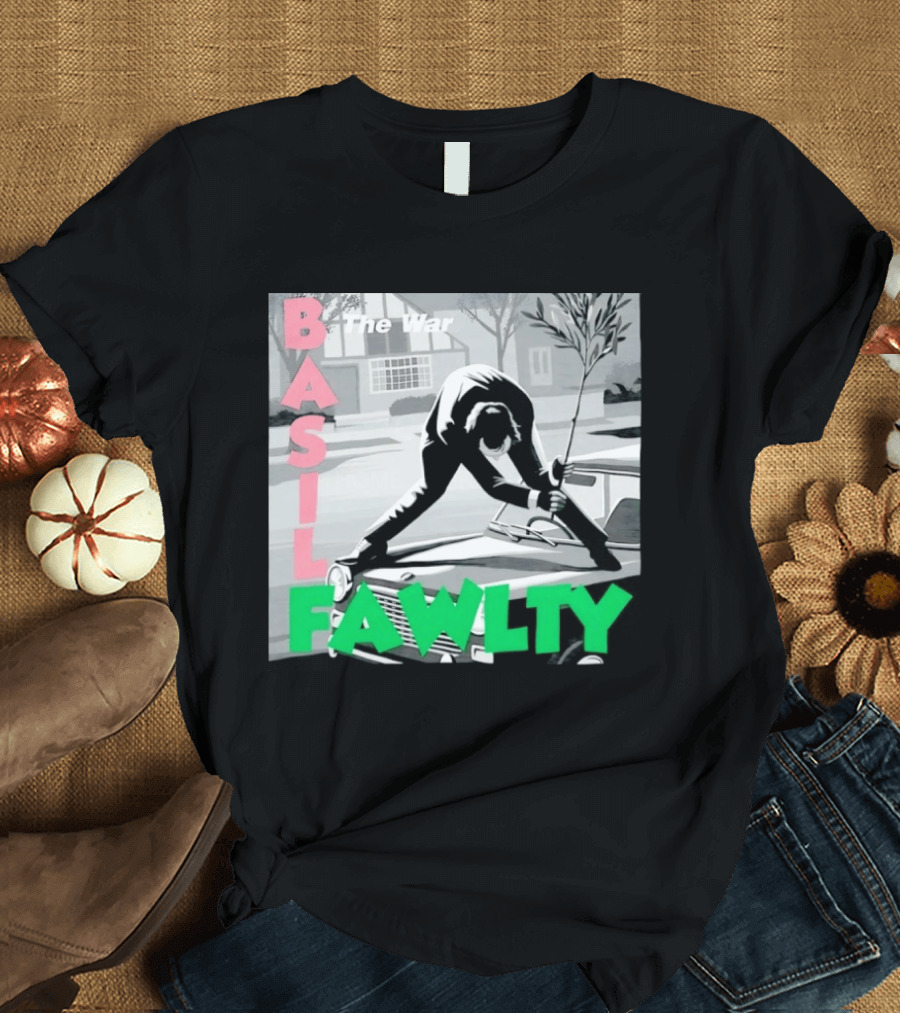 Basil Fawlty The War John Cleese British Comedy Iconic Scene T-Shirt