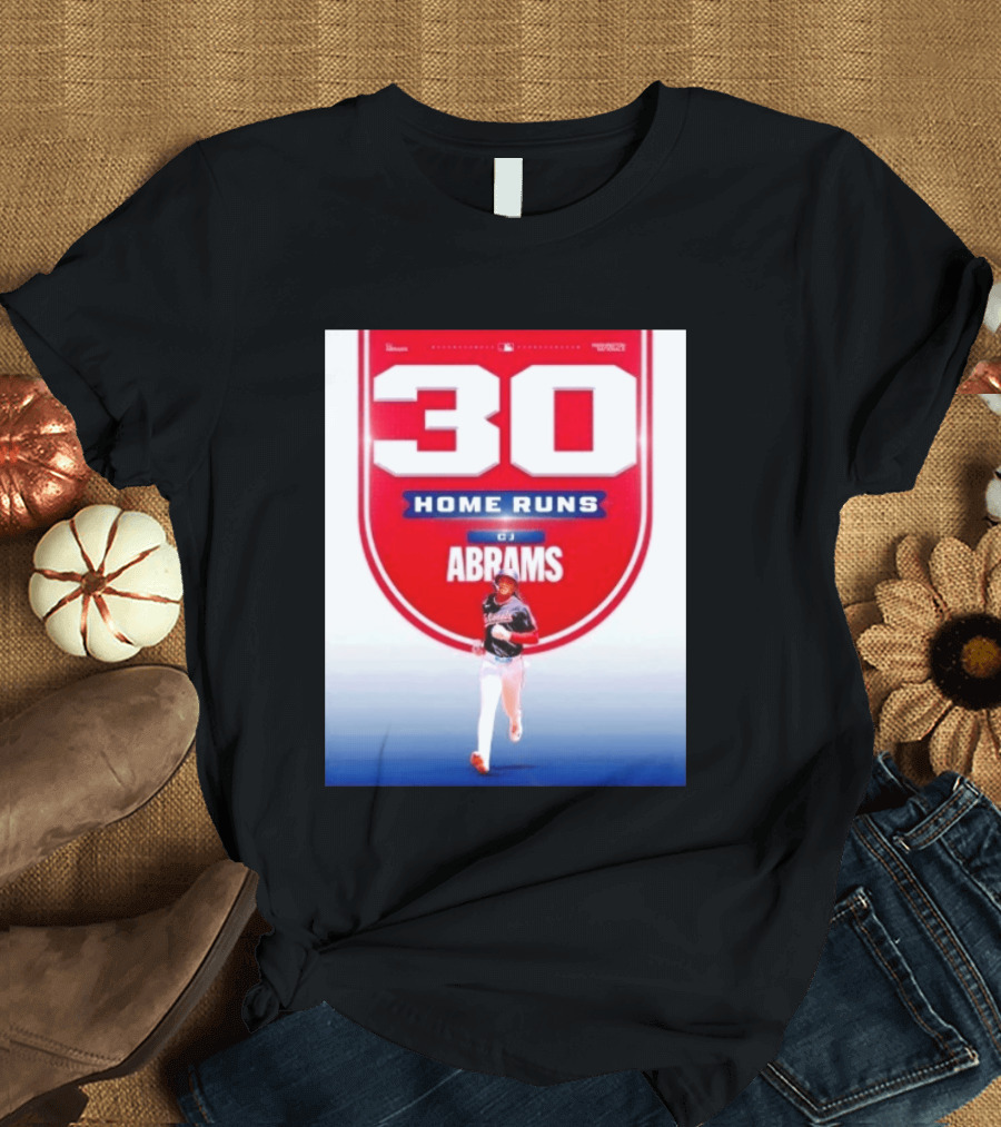 30 Home Runs CJ Abrams Washington Nationals T-Shirt