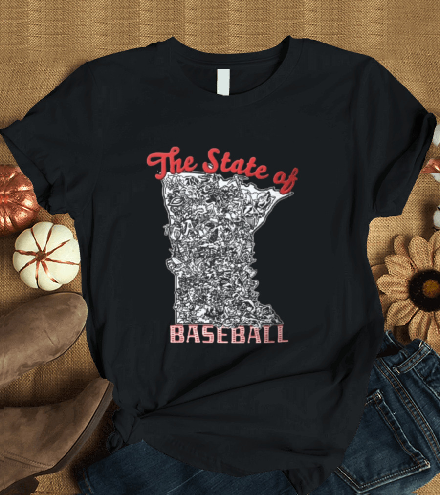 Minnesota Baseball Teams Collage The State Of Baseball T-Shirt