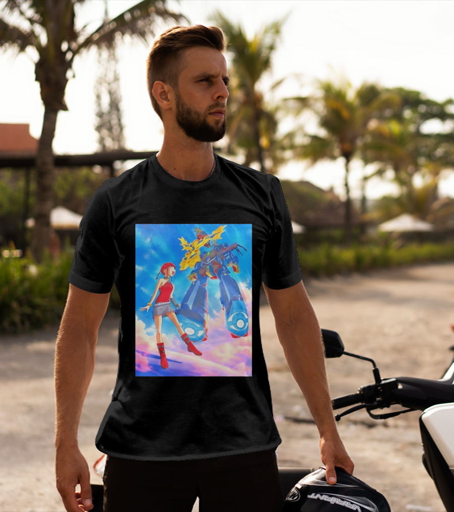 Dorothy Wayneright With The Big O Mecha From The Big O Anime Series T-Shirt