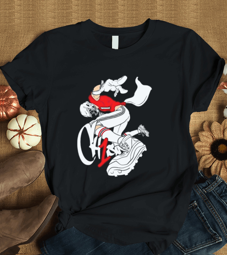 Drake Maye New England Patriots Number 1 T-Shirt