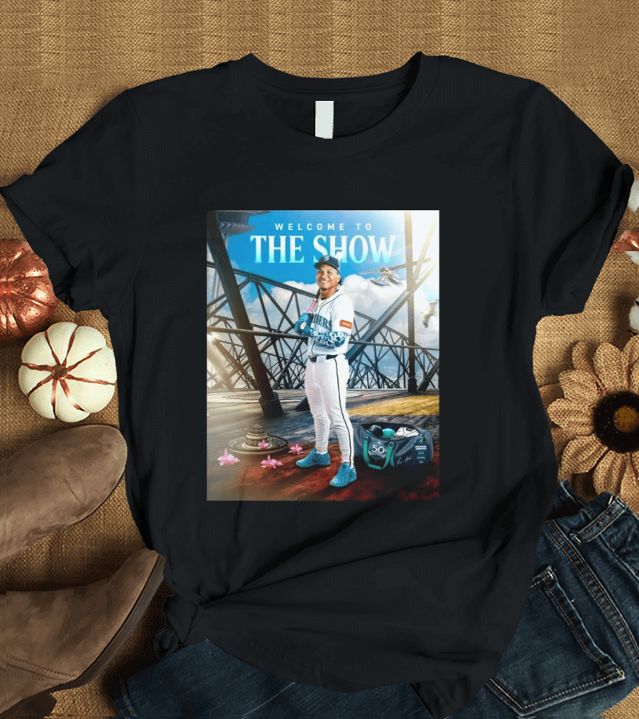 Welcome To The Show Michael Arroyo Mariners 50th Anniversary Baseball T-Shirt