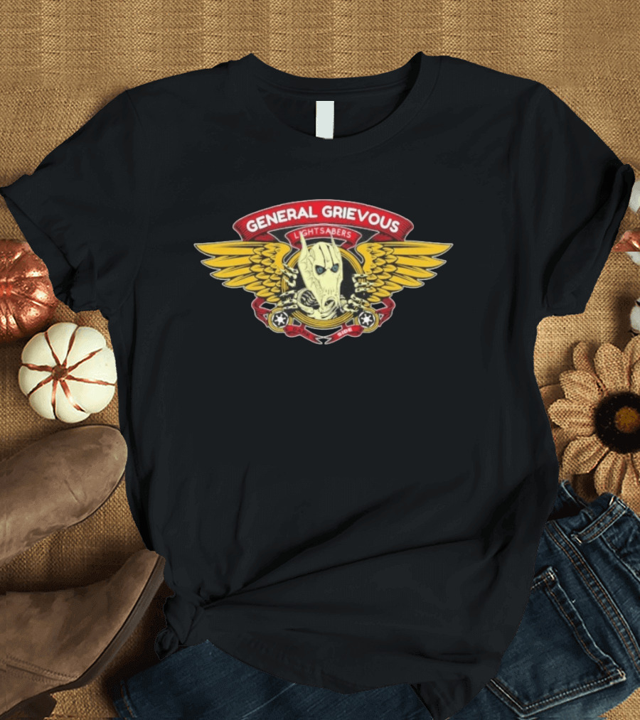 General Grievous Lightsabers Wings Dark Side Star Wars T-Shirt