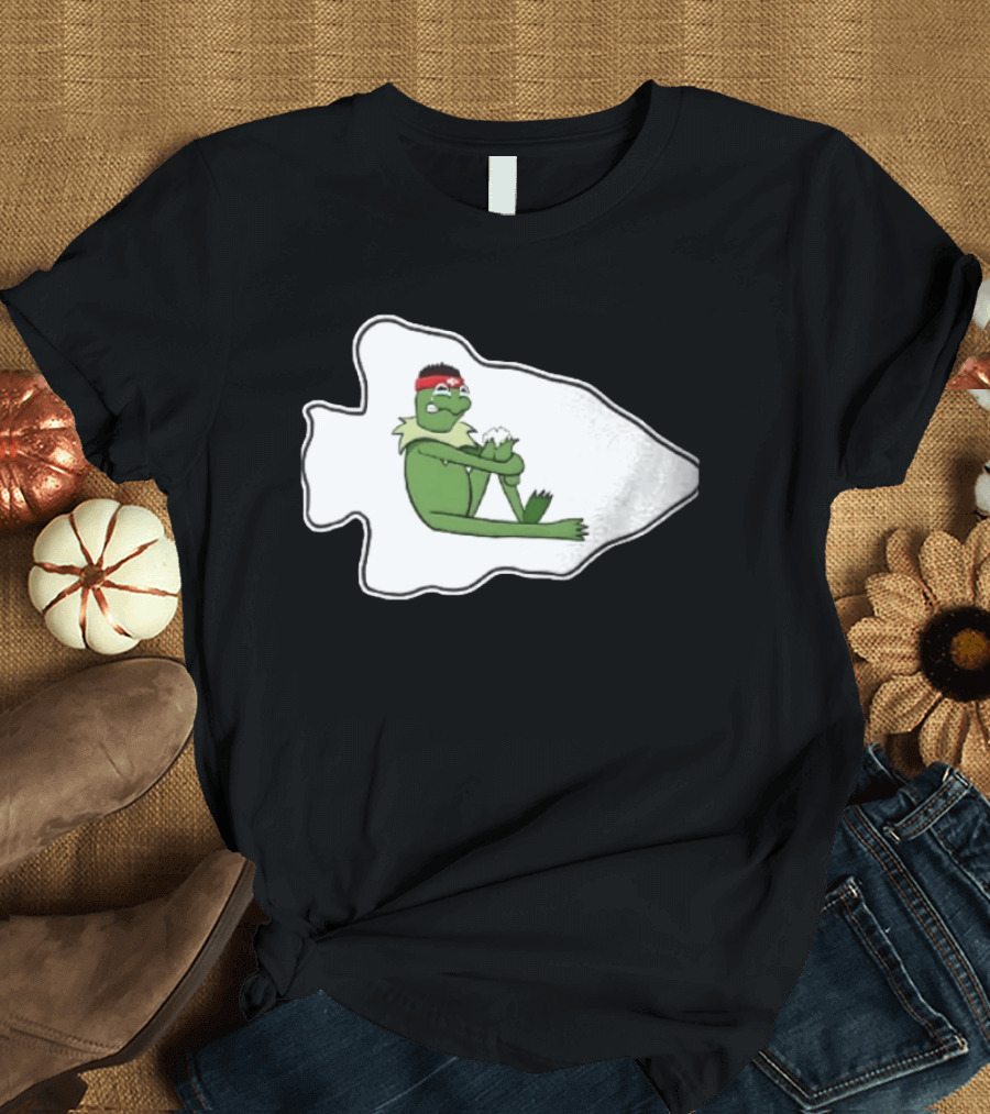 Patrick Mahomes Kansas City Chiefs Crying Kermit Meme T-Shirt
